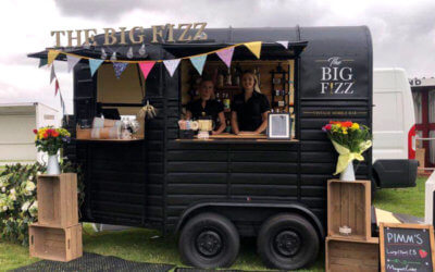 Elevate Your Celebrations with The Big Fizz Vintage Horse Trailer Mobile Bar