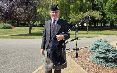 Celebrating Our Local Partnership with Scott Morton, Highland Piper